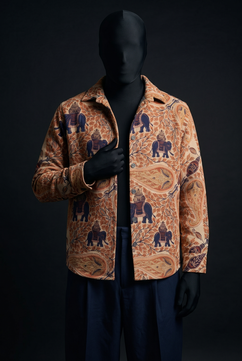 Elephant Memoir Luxury Tapestry Overshirt