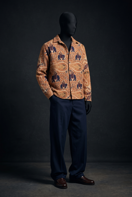 Elephant Memoir Luxury Tapestry Overshirt