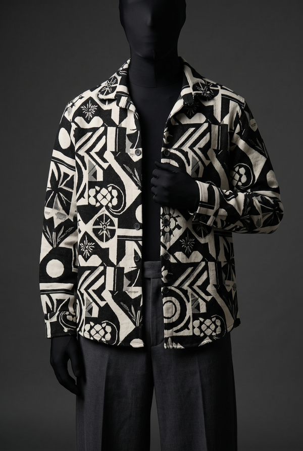 Graphic Illusion Luxury Tapestry Overshirt