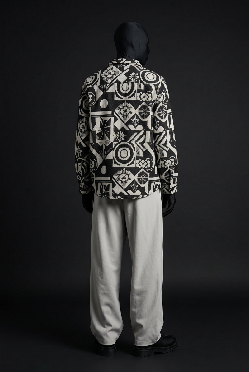 Graphic Illusion Luxury Tapestry Overshirt