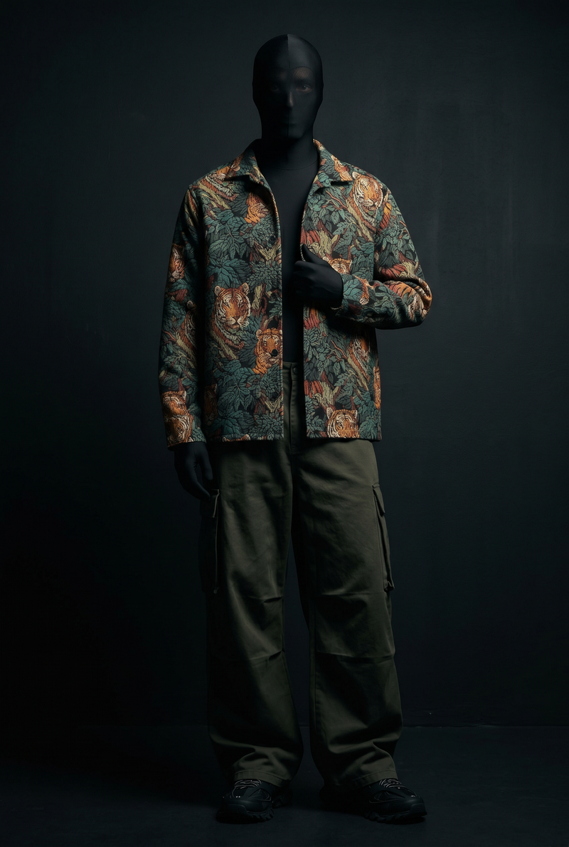 Jungle Royalty Luxury Tapestry Overshirt