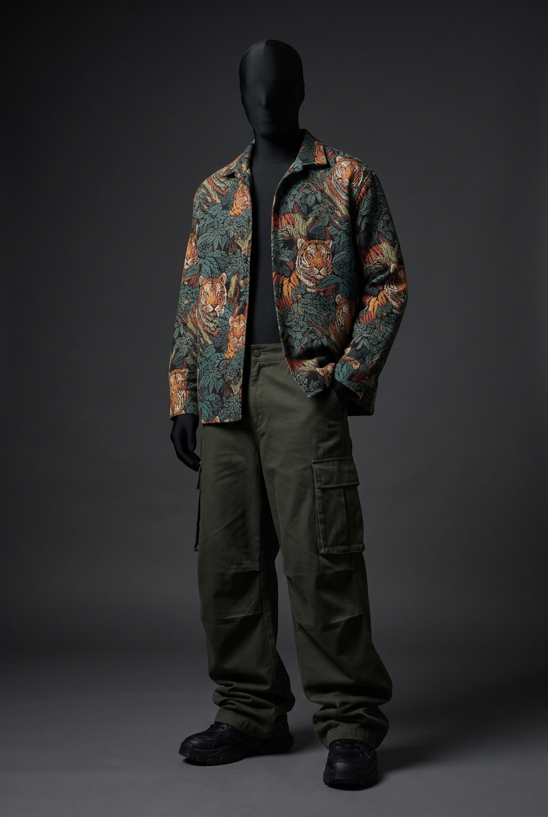 Jungle Royalty Luxury Tapestry Overshirt
