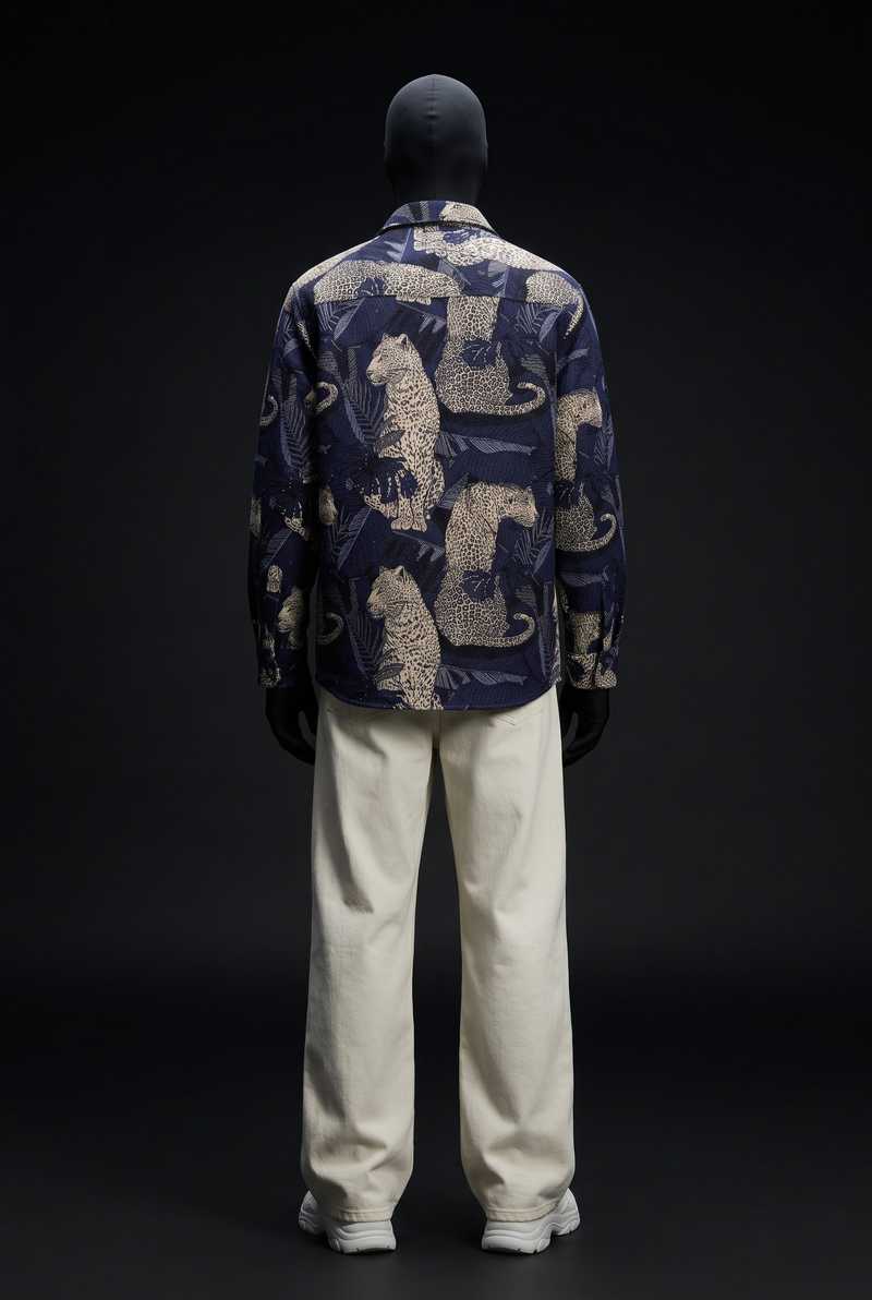 Leopard’s Lair Luxury Tapestry Overshirt