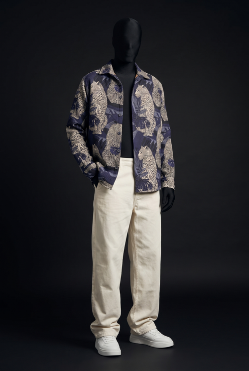 Leopard’s Lair Luxury Tapestry Overshirt