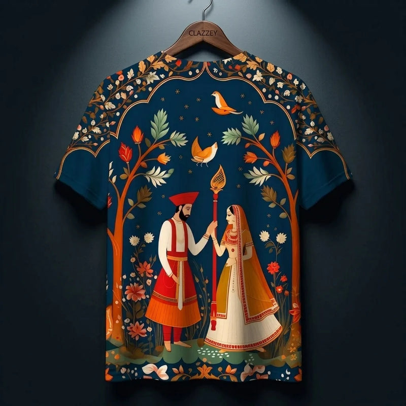 Royal Union Printed Tee – Bold Cotton Graphic T-Shirt