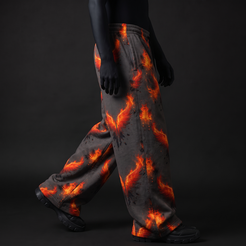 Phoenix Flame Baggy Pants