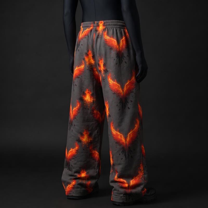 Phoenix Flame Baggy Pants
