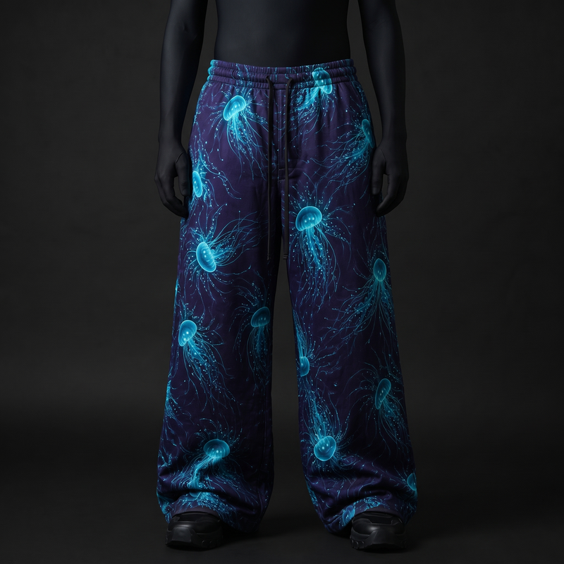 Glow Jellyfish Baggy Pants