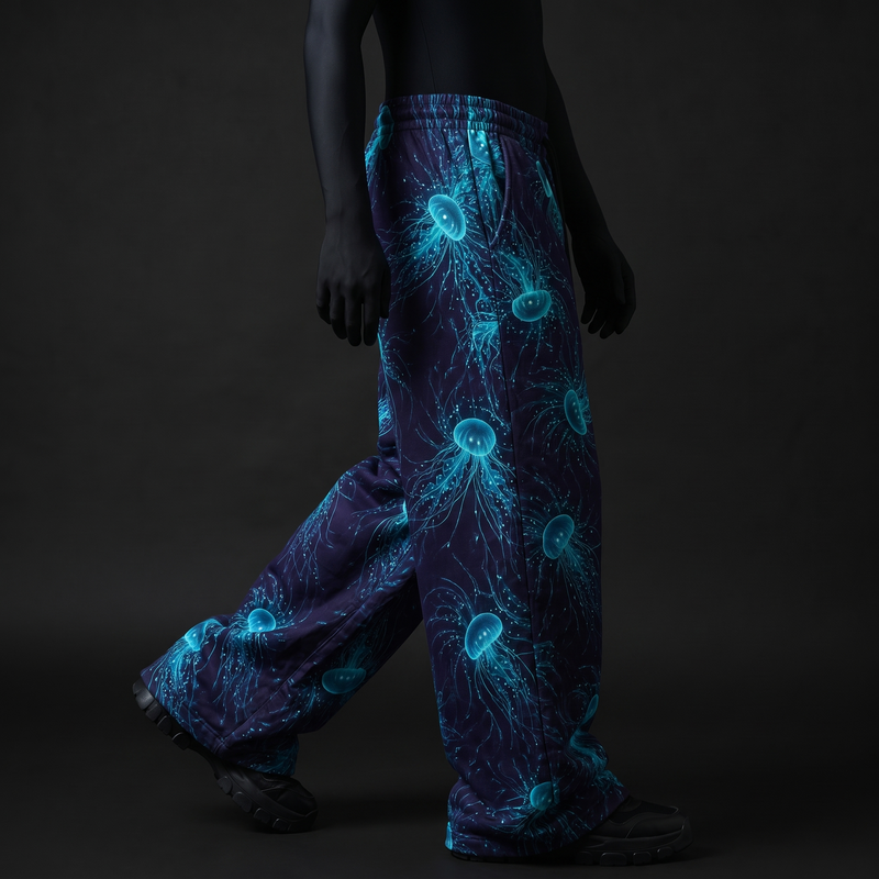 Glow Jellyfish Baggy Pants