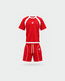 Ignite Red Club-Terry Co-ord Set - terry tee and shorts