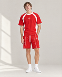 Ignite Red Club-Terry Co-ord Set - on model, front