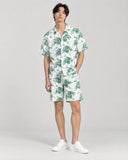 Island Toile co-ord set worn, front view