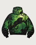 Jungle Phantom heavyweight graphic hoodie - back flat lay