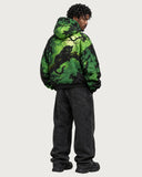 Jungle Phantom heavyweight graphic hoodie - back view on model
