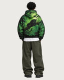 Jungle Phantom heavyweight graphic hoodie - full back view