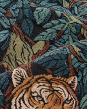 Jungle Royalty Luxury Tapestry Overshirt - woven tapestry texture