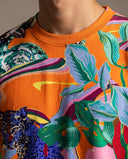 Jungle Trip graphic relaxed tee print and cotton detail