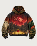 KAAL Dark Age heavyweight graphic hoodie - front flat lay