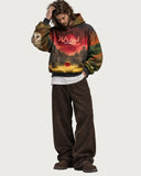 KAAL Dark Age heavyweight graphic hoodie - on model, front
