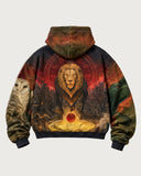 KAAL Dark Age heavyweight graphic hoodie - back flat lay
