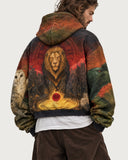 KAAL Dark Age heavyweight graphic hoodie - hood and back print
