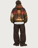 KAAL Dark Age heavyweight graphic hoodie - full back view