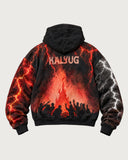 Kalyug heavyweight graphic hoodie - back flat lay