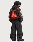 Kalyug heavyweight graphic hoodie - back view on model