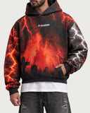 Kalyug heavyweight graphic hoodie - chest print detail