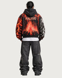 Kalyug heavyweight graphic hoodie - full back view