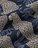 Leopard's Lair woven tapestry fabric close-up