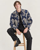 Leopard's Lair tapestry shacket - styled look