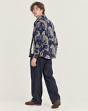 Leopard's Lair tapestry shacket - full-length styled look