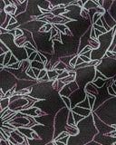 Mandala Web woven tapestry fabric close-up