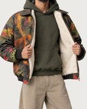 Morass Deep Jungle fur-lined jacket – off-white faux fur lining