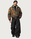 Morass Deep Jungle fur-lined jacket – styled all black