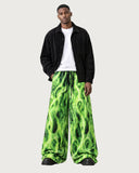 Neon Inferno baggy pants – full look on model