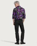 Abyssal Tide Neon Serpent Premium Shirt back view