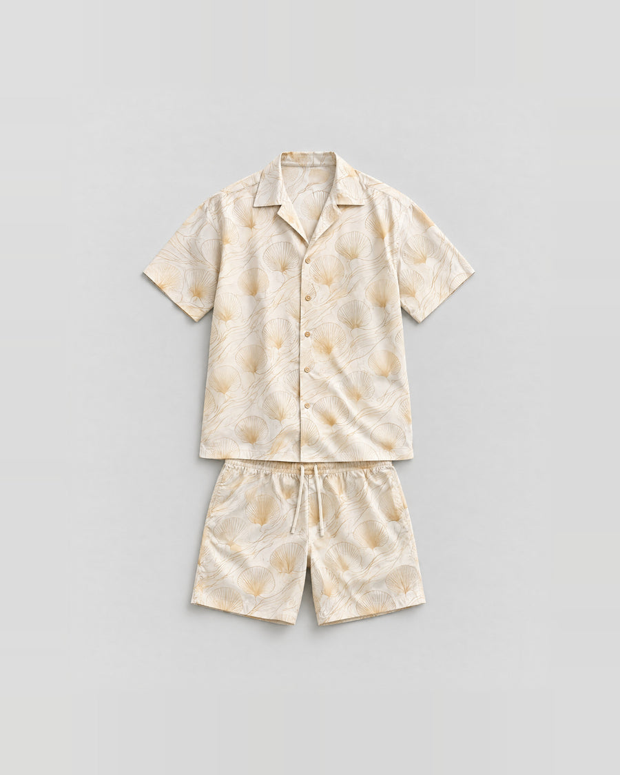 Ocean Shell Relaxed-Fit Co-ord Set