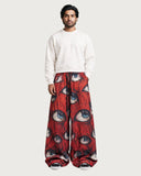 Ocular Crimson baggy pants – full look on model