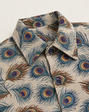 Rajwada Feathers shacket - collar and button detail