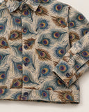 Rajwada Feathers shacket - buttoned hem band detail