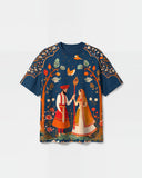 Royal Union printed tee flat lay