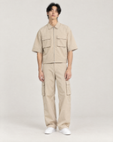 Sandstorm Tactical Nylon Zip Co-ord Set - on model, front