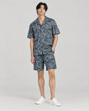 Slate Paisley co-ord set worn, front view