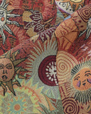 Solar Symphony - woven jacquard tapestry fabric close-up