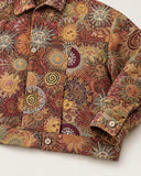 Solar Symphony shacket - buttoned hem band detail