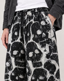 Spectral Skull baggy pants – print close-up