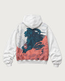 Spirit of the Wind heavyweight graphic hoodie - back flat lay