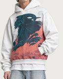 Spirit of the Wind heavyweight graphic hoodie - chest print detail